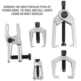 OEMTOOLS tie rod puller jaw detail ensuring secure grip and reduced damage