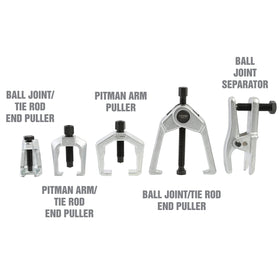 OEMTOOLS tools in use on control arm demonstrating efficient joint removal