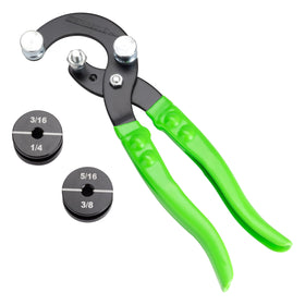OEMTOOLS tube bender front view showing tool profile and handles for easy bending