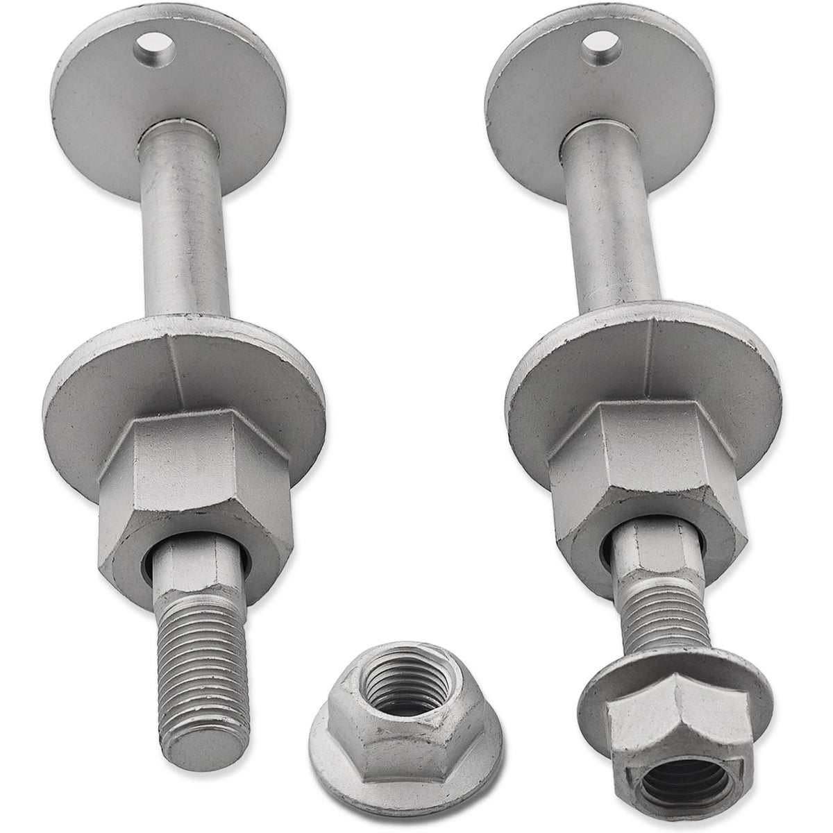 OEMUTA packaging showing front lower control arm camber bolts kit and fitment info for easy identification