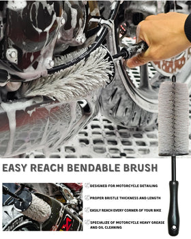 oesee Easy Reach Brush close-up reaching tight engine crevice efficiently