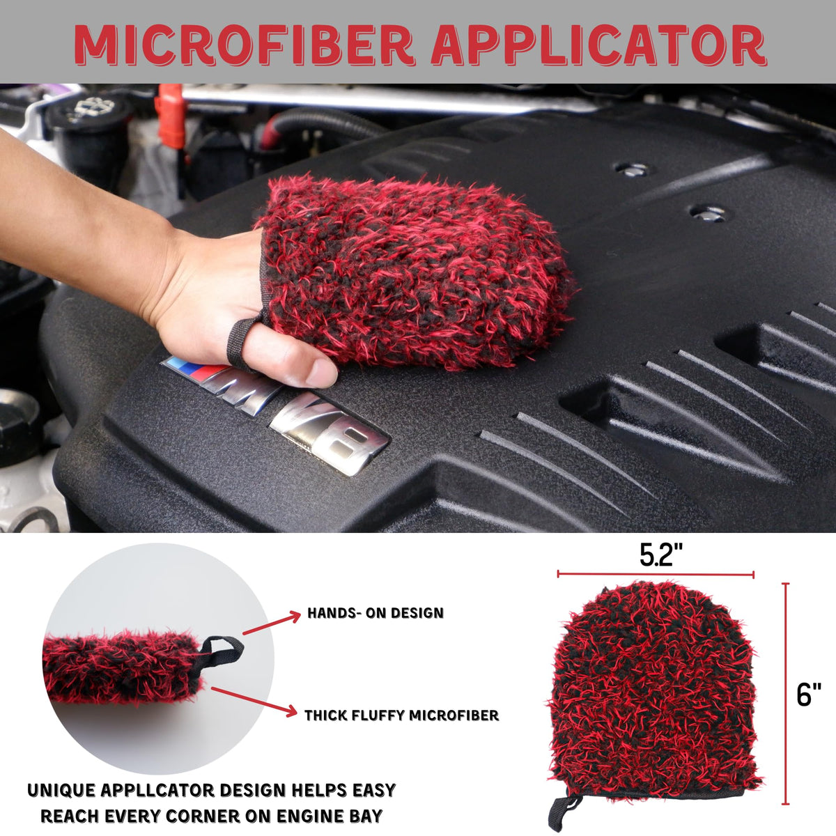 oesee finger microfiber applicator in use for precise detailing