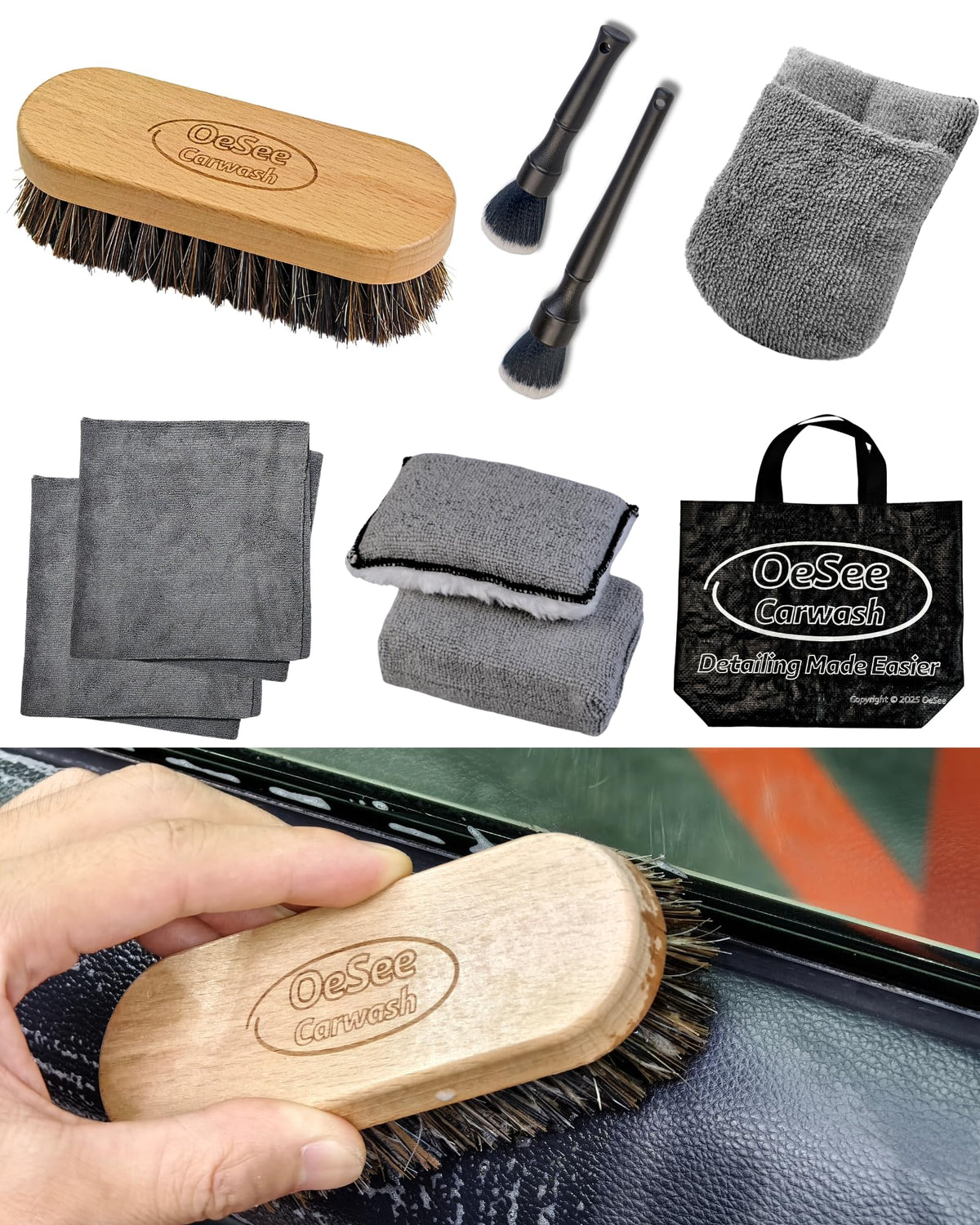 oesee front packaging showing full kit and easy storage benefit