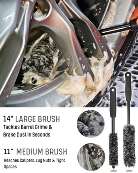 oesee large woolie brush fibers absorb cleaner for deep grime removal