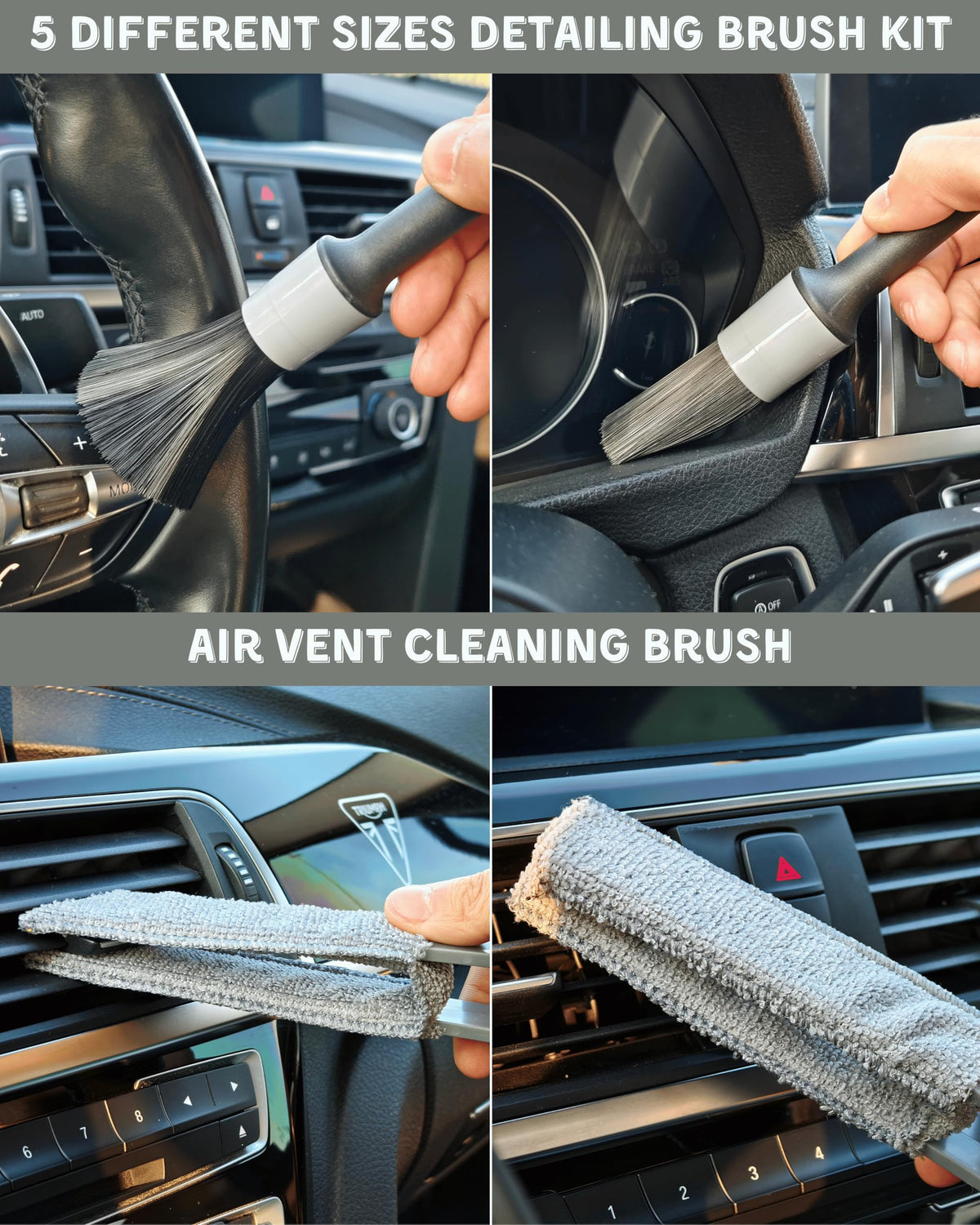 oesee lifestyle image of car interior being cleaned showing efficient results and tidy surfaces