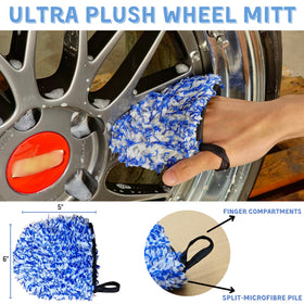 oesee tire brush and dressing pad showing tough bristles and even application