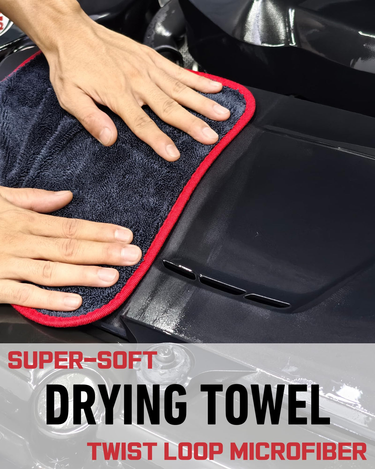 oesee tools in use under hood cleaning behind hoses for deeper engine bay cleaning