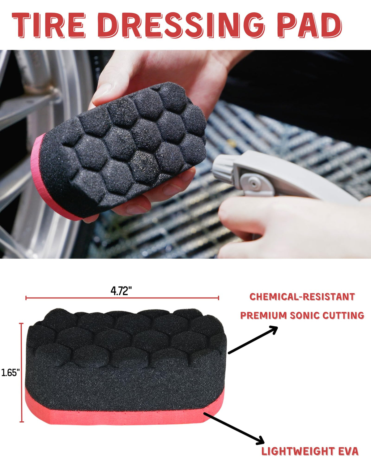oesee plush wheel wash mitt gliding on an alloy rim for scratch-free cleaning