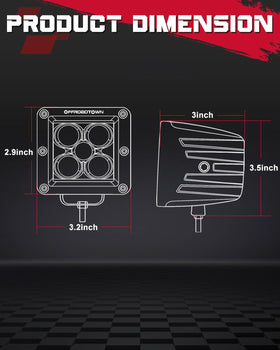 OFFROADTOWN side profile highlighting durable housing and heat dissipation