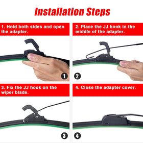 OFIG dual-wiper tandem setup demonstrating expanded windshield coverage