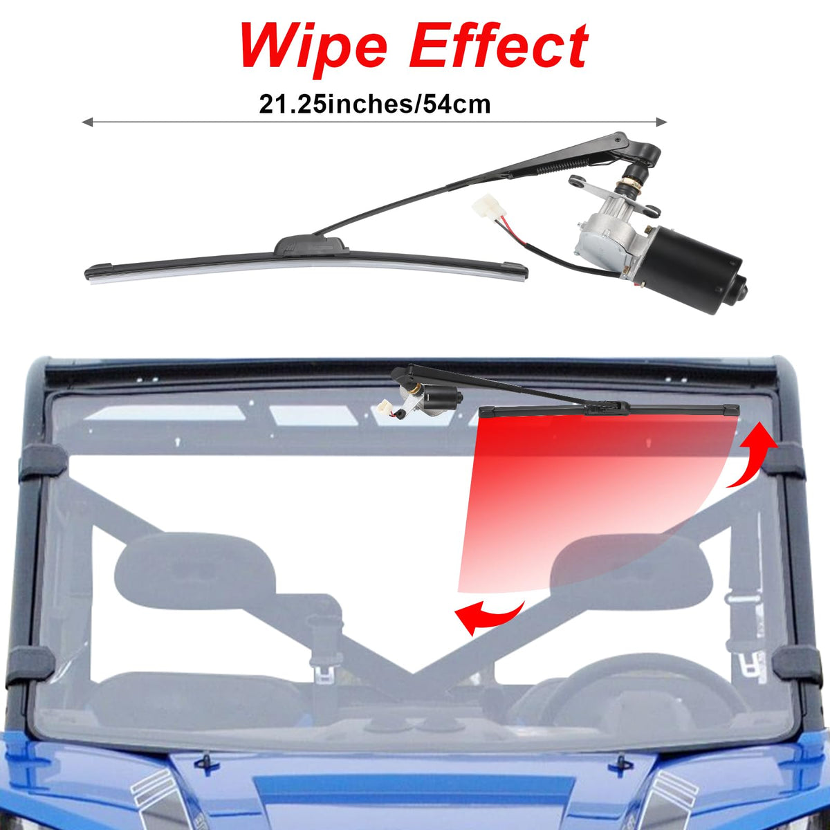 OFIG wiper arm with installation hardware showing included fasteners