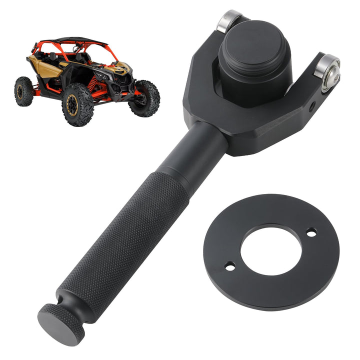 OFIG front view clutch tool showing compact design and quick belt release benefit