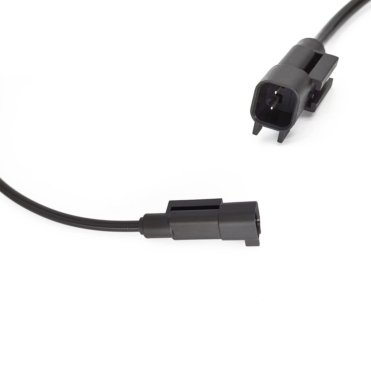 OGATOO sensor installed at front wheel hub showing correct placement and safety benefit