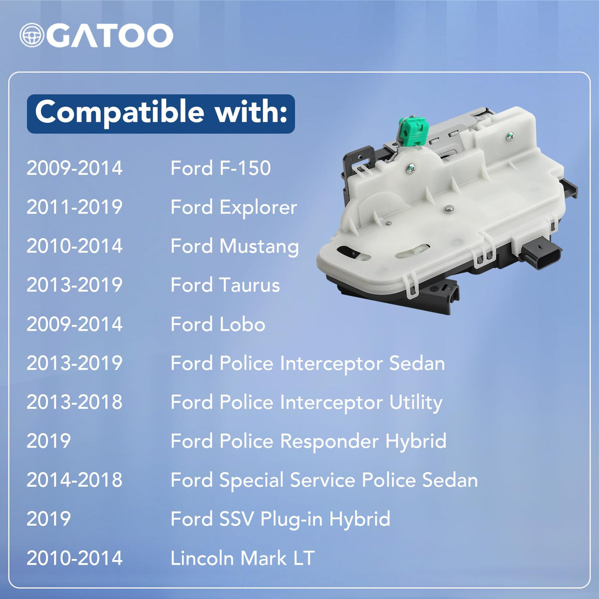 OGATOO actuator connector and wiring detail for quick plug-and-play installation