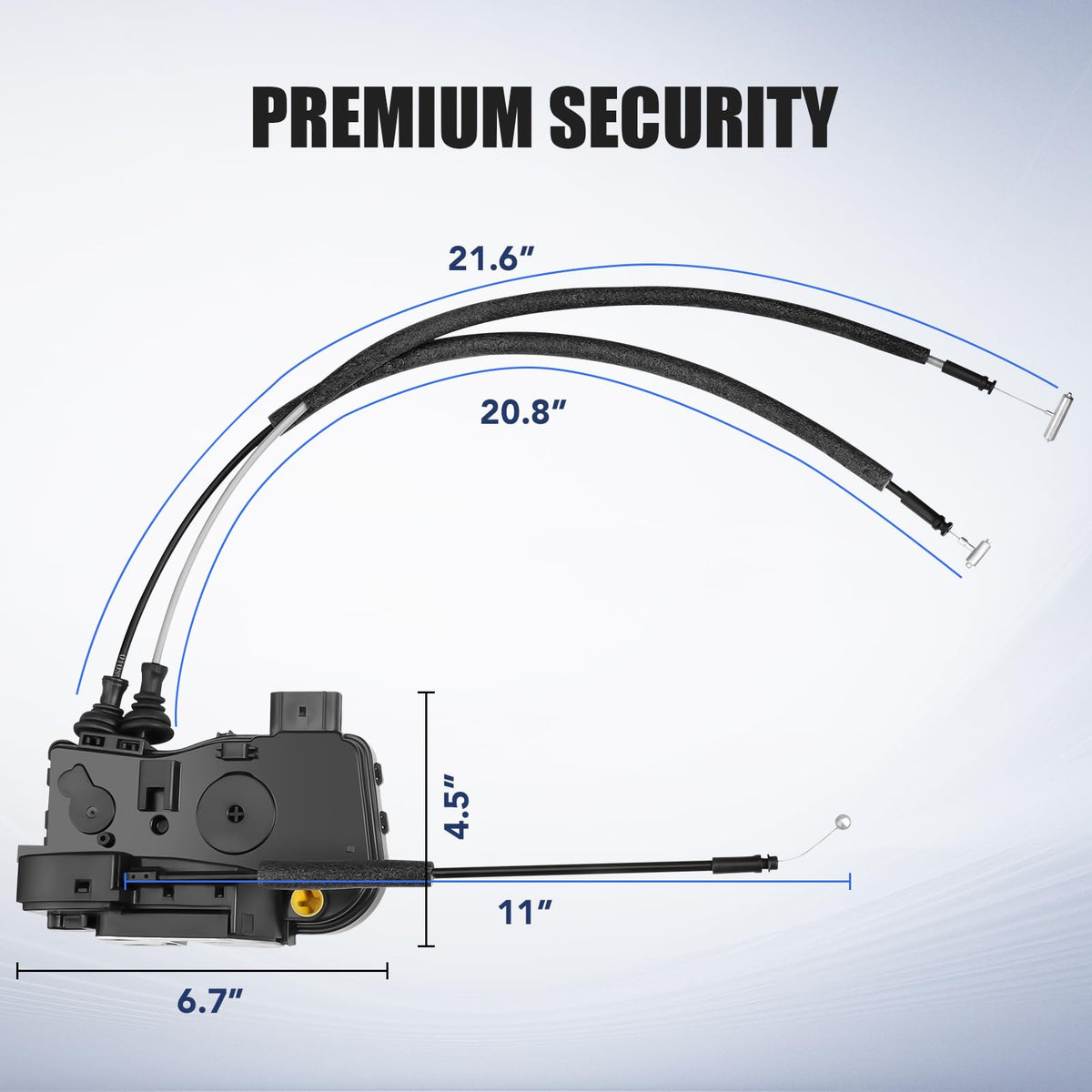 OGATOO actuator installed inside a Sonata door showing proper fit benefit