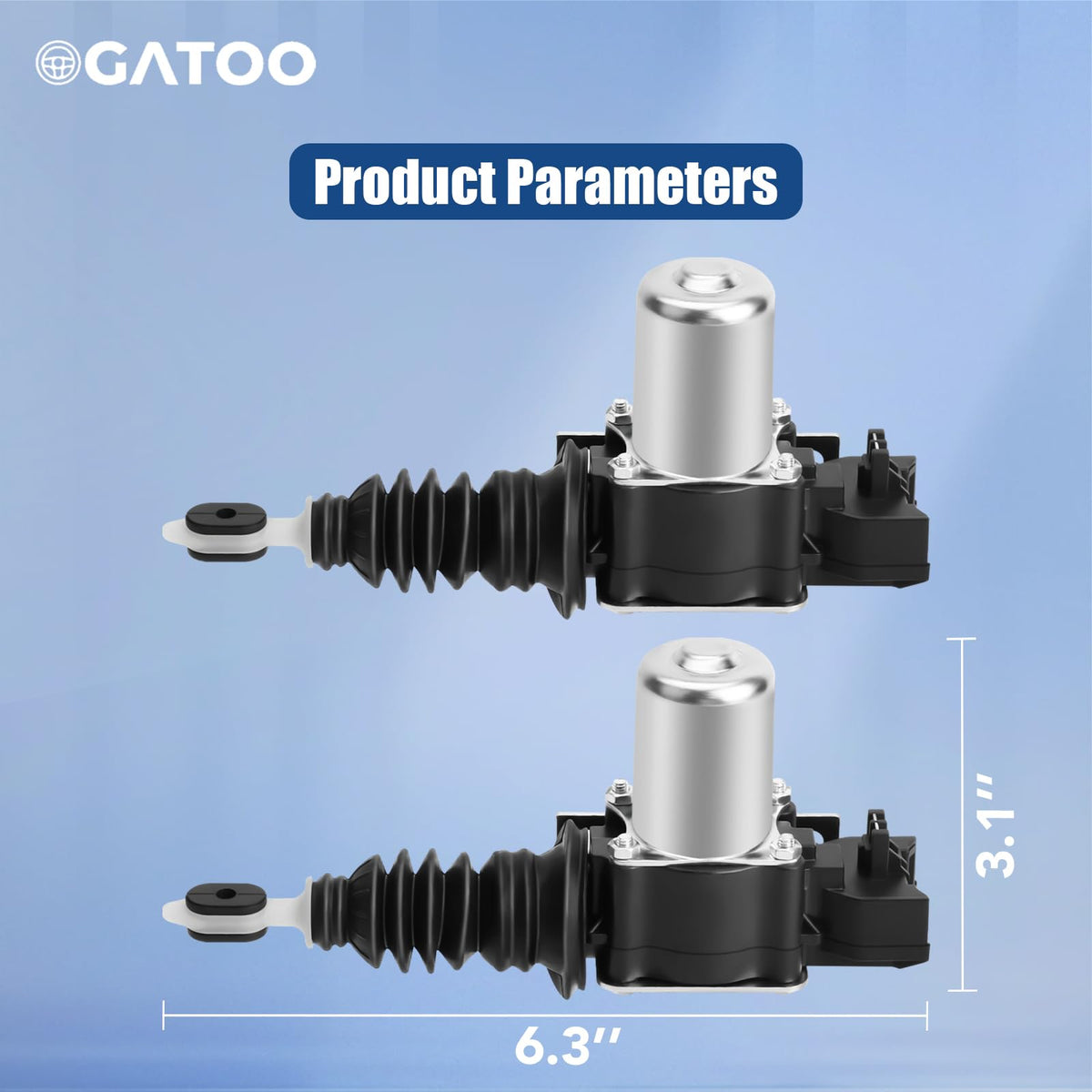 OGATOO actuator packaging and label showing part numbers for easy identification