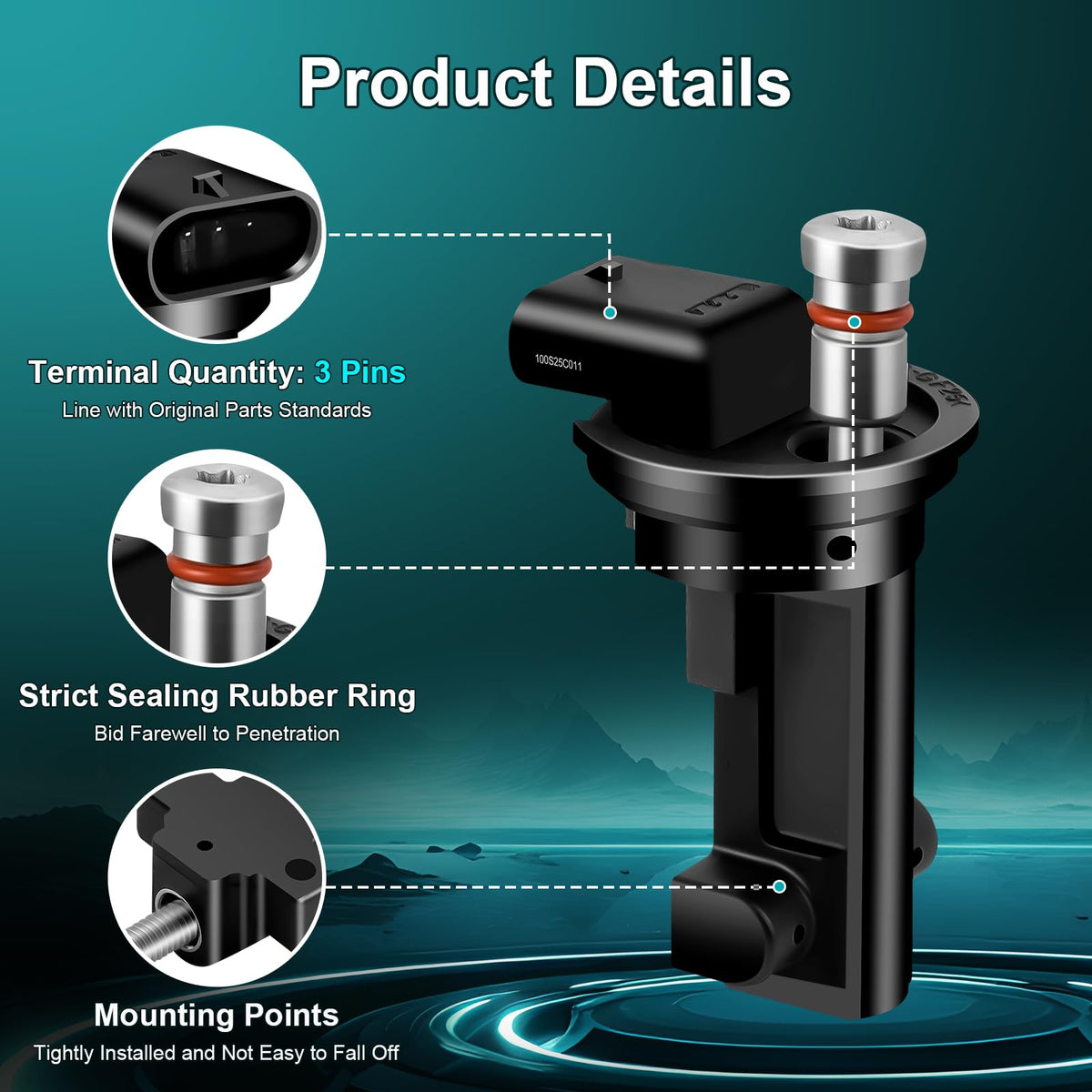 OGATOO camshaft sensor installed in engine bay restoring accurate timing