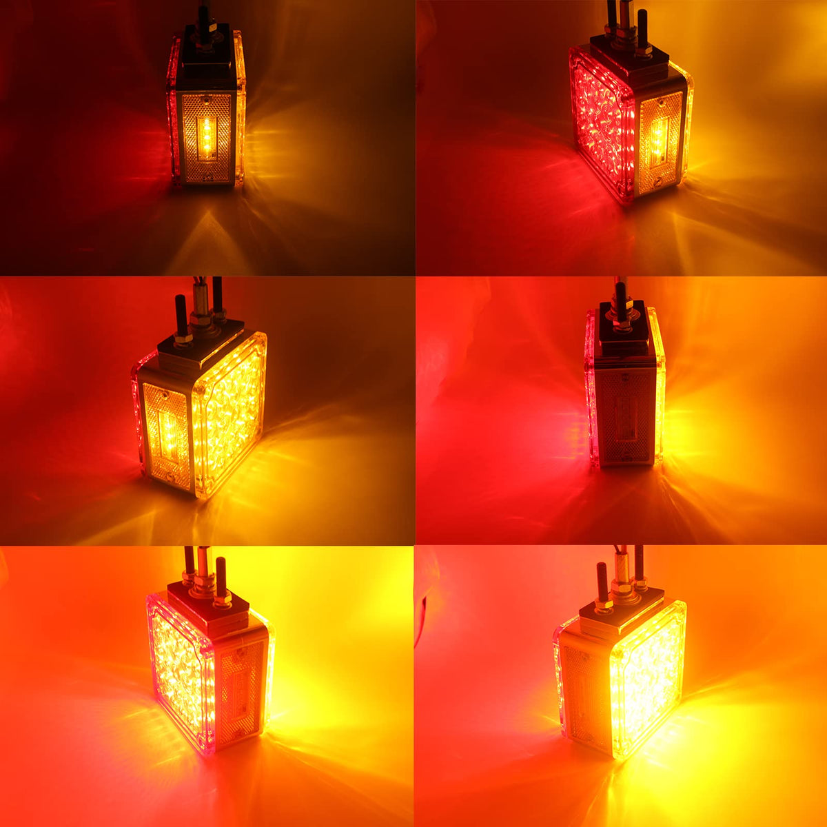 OGATOO close-up of 52-LED array and lens texture for clarity benefit