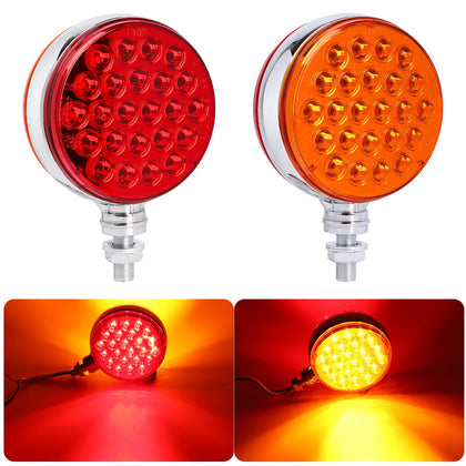 OGATOO front view double-face LED pedestal light showing clear signals benefit visibility
