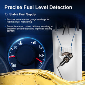 OGATOO pump installed in fuel tank demonstrating direct-fit replacement benefit