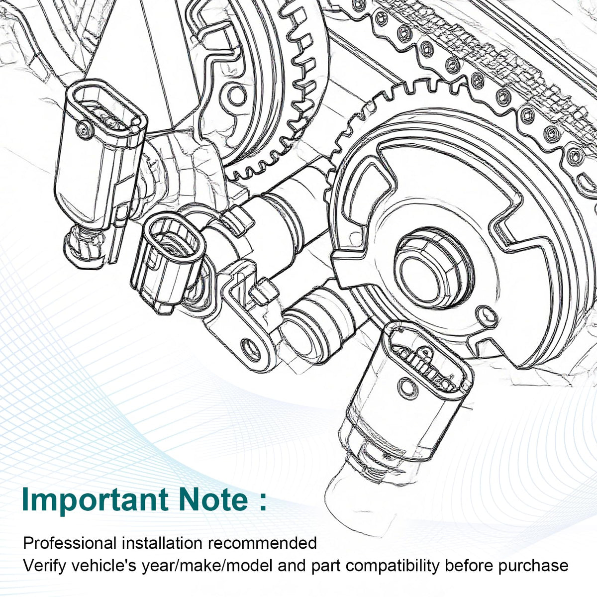 OGATOO packaging label close-up displays OEM cross-reference numbers for verification