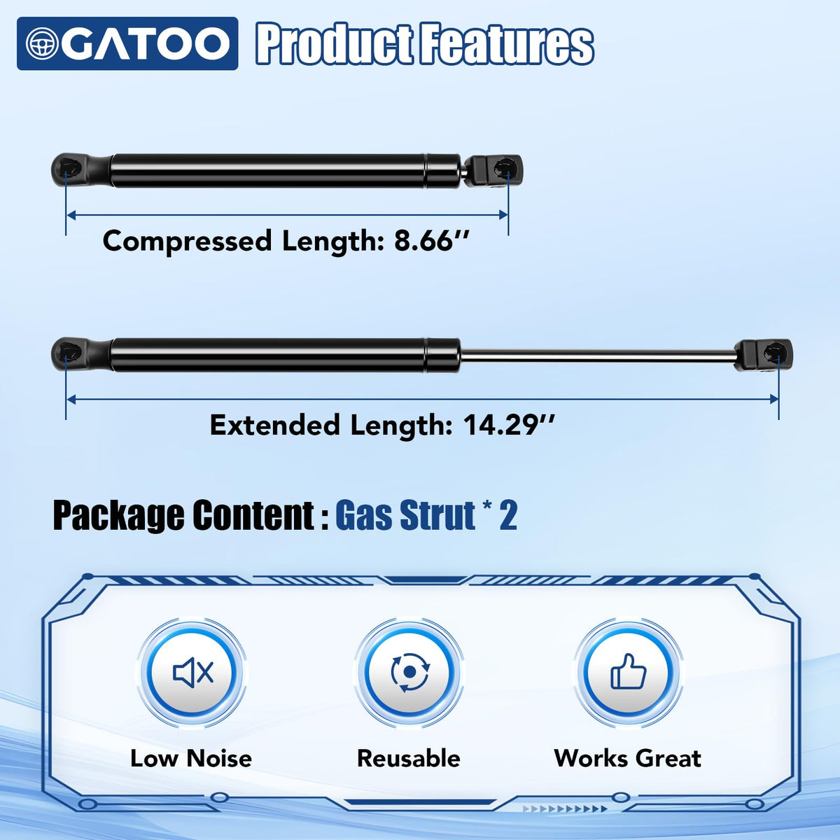OGATOO packaged pair with included hardware for straightforward replacement