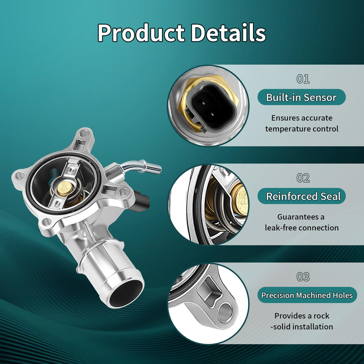 OGATOO side profile with temperature sensor attached, provides accurate engine readings