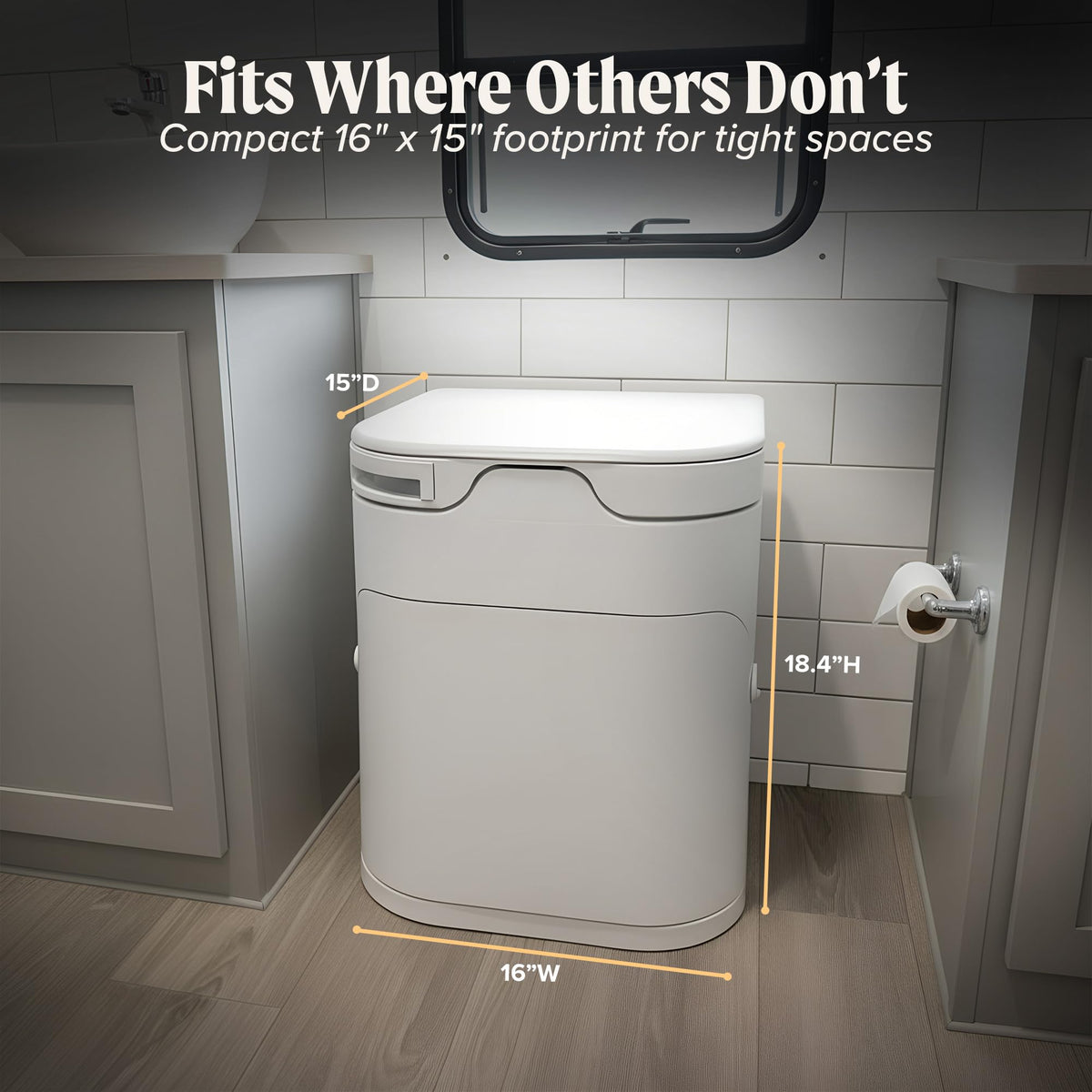OGO side profile highlighting shallow footprint and corner-friendly shape