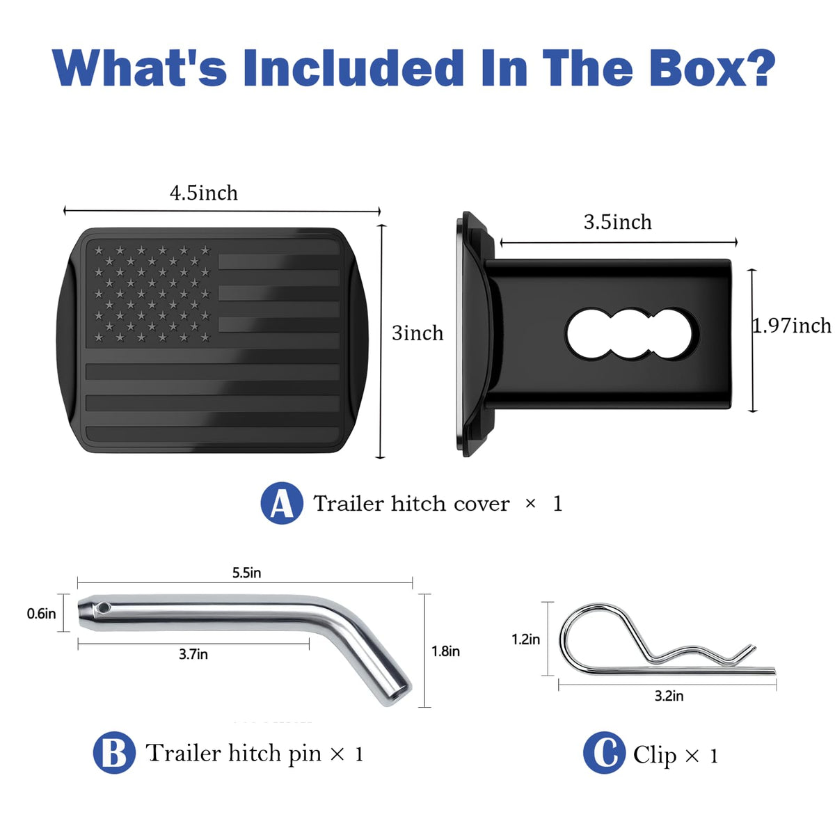 OGYE hitch pin and clip detail demonstrating secure attachment