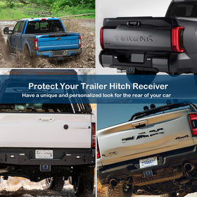 OGYE skull hitch installed on truck showing customized look and road-ready protection