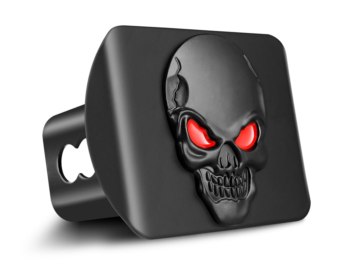 OGYE close-up of skull texture and plated finish for rust resistance