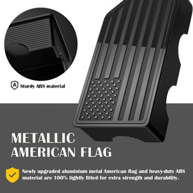 OGYE close-up of aluminum flag plate showing weather-resistant finish and detail