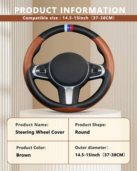 OHHMNKK lifestyle shot inside car showing brown cover adding warmth and refined interior style
