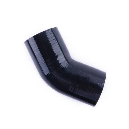 OHOB-COOL front view of 45° 3 inch elbow showing shape and fit benefits