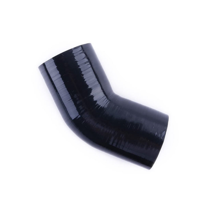 OHOB-COOL front view of 45° 3 inch elbow showing shape and fit benefits