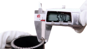 OHOB-COOL next to ruler showing 4 inch length and precise sizing for fitment