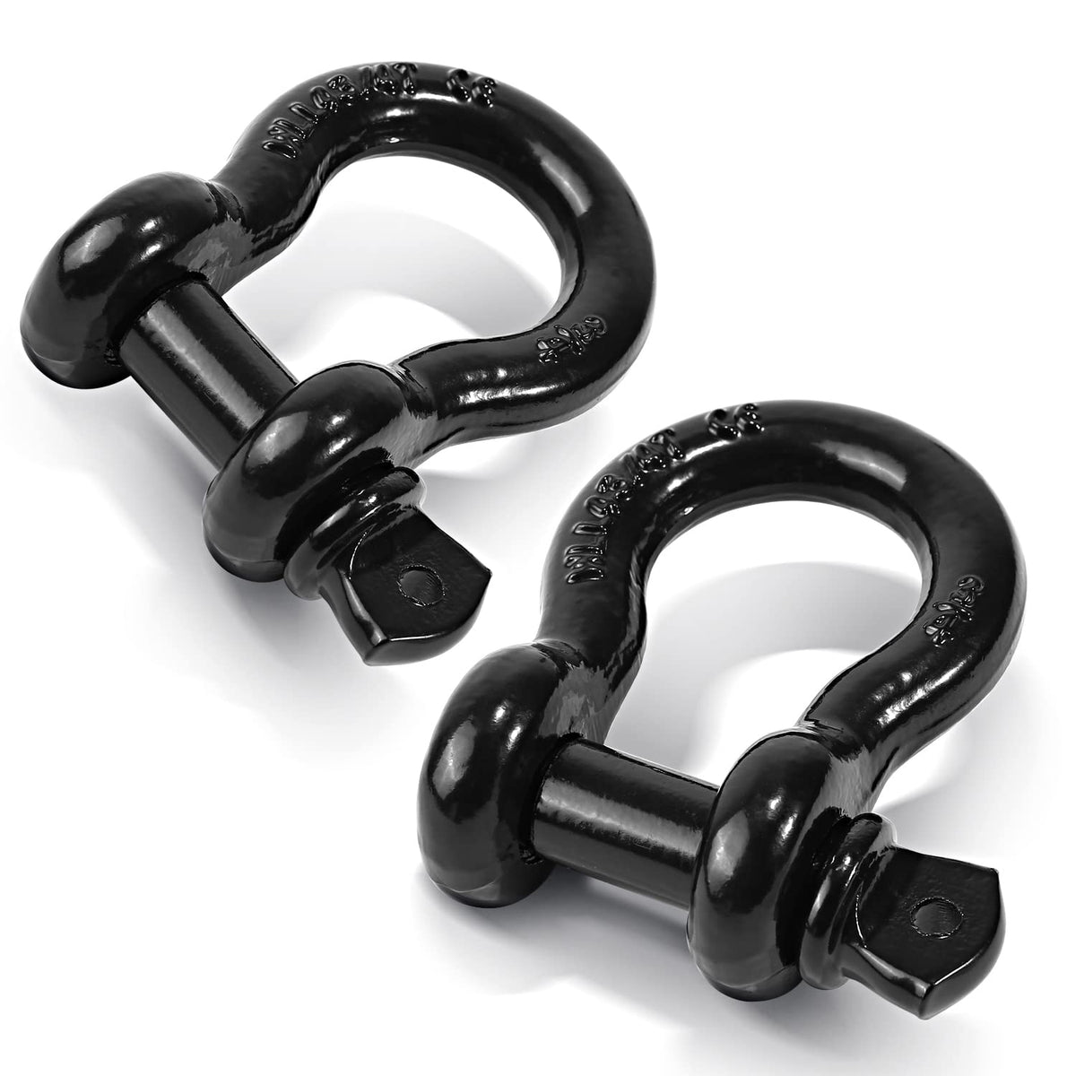 Ohuhu D-ring shackles front view showing forged steel strength