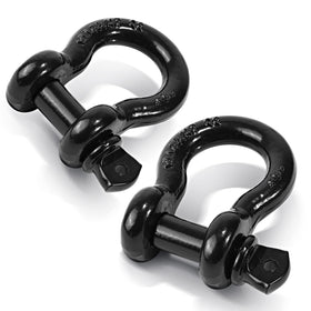 Ohuhu D-ring shackles front view showing forged steel strength