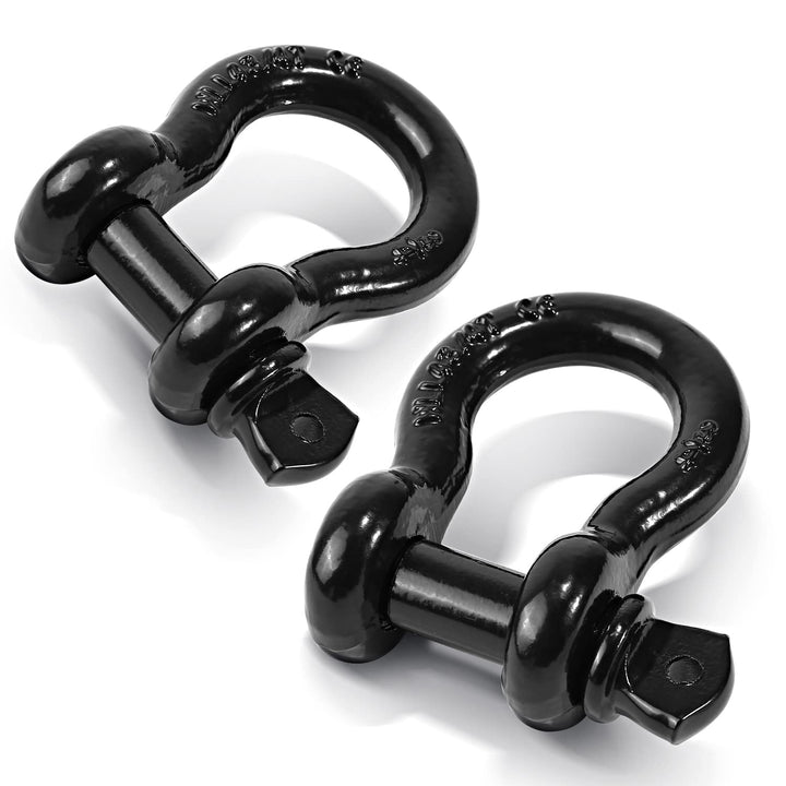 Ohuhu D-ring shackles front view showing forged steel strength