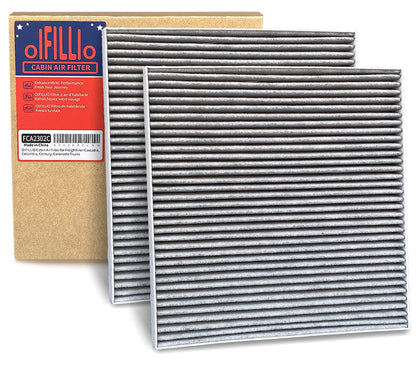 OIFILLIO front view of both filters showing fit and clean edges benefit fit reliability