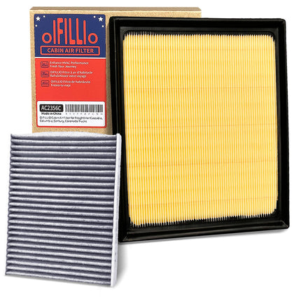 OIFILLIO front packaging showing both engine and cabin filters and convenience