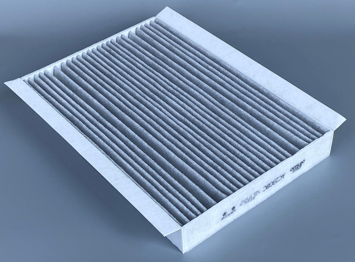 OIFILLIO engine filter placed under hood demonstrating easy service access