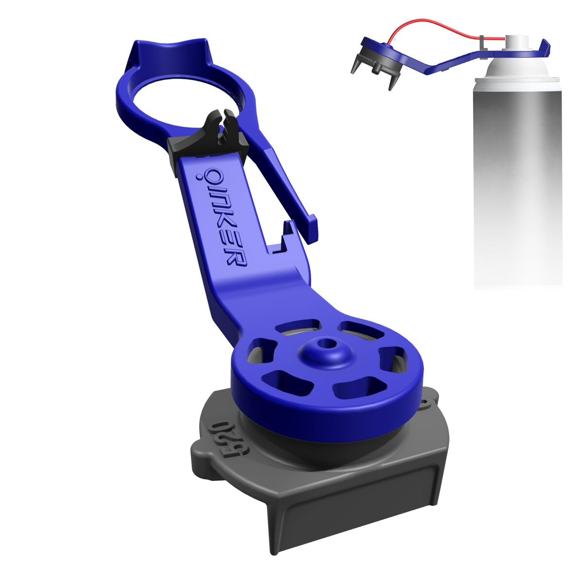 Oinker front view showing applicator and benefit of precise dispensing
