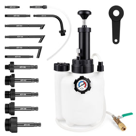 Ojtrtdr front view pump kit showing canister and hose for faster fluid changes