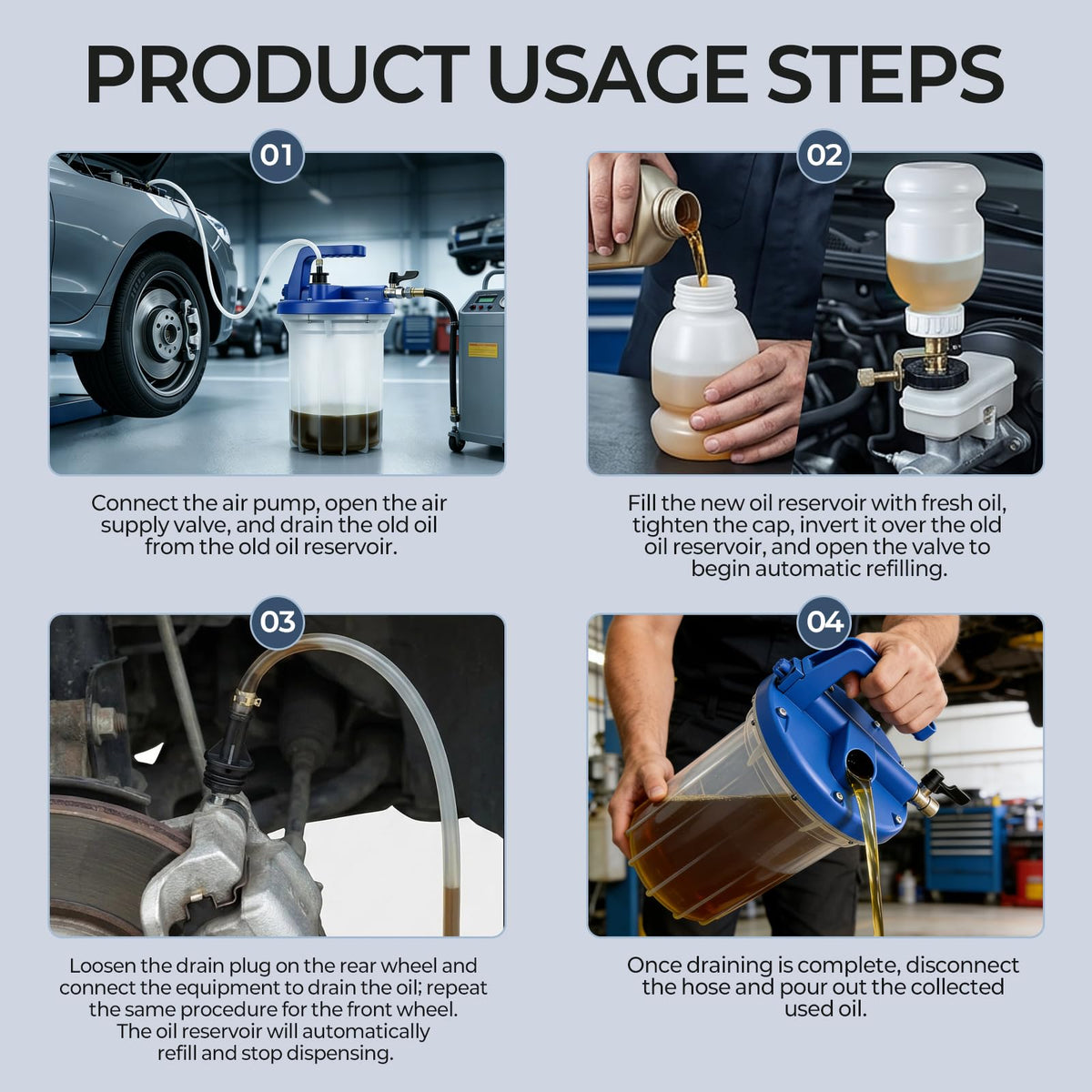 Ojtrtdr in use on car brake caliper showing solo operation and clean extraction benefit