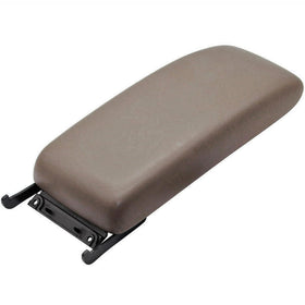 OKAY MOTOR center console lid front view showing oak tan finish and factory fit