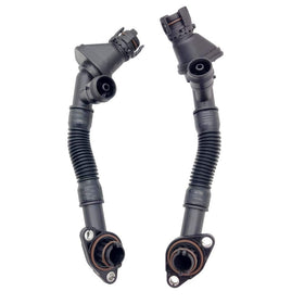 OKAY MOTOR front packaging showing the two N63 crankcase vent hoses and benefits clear fitment