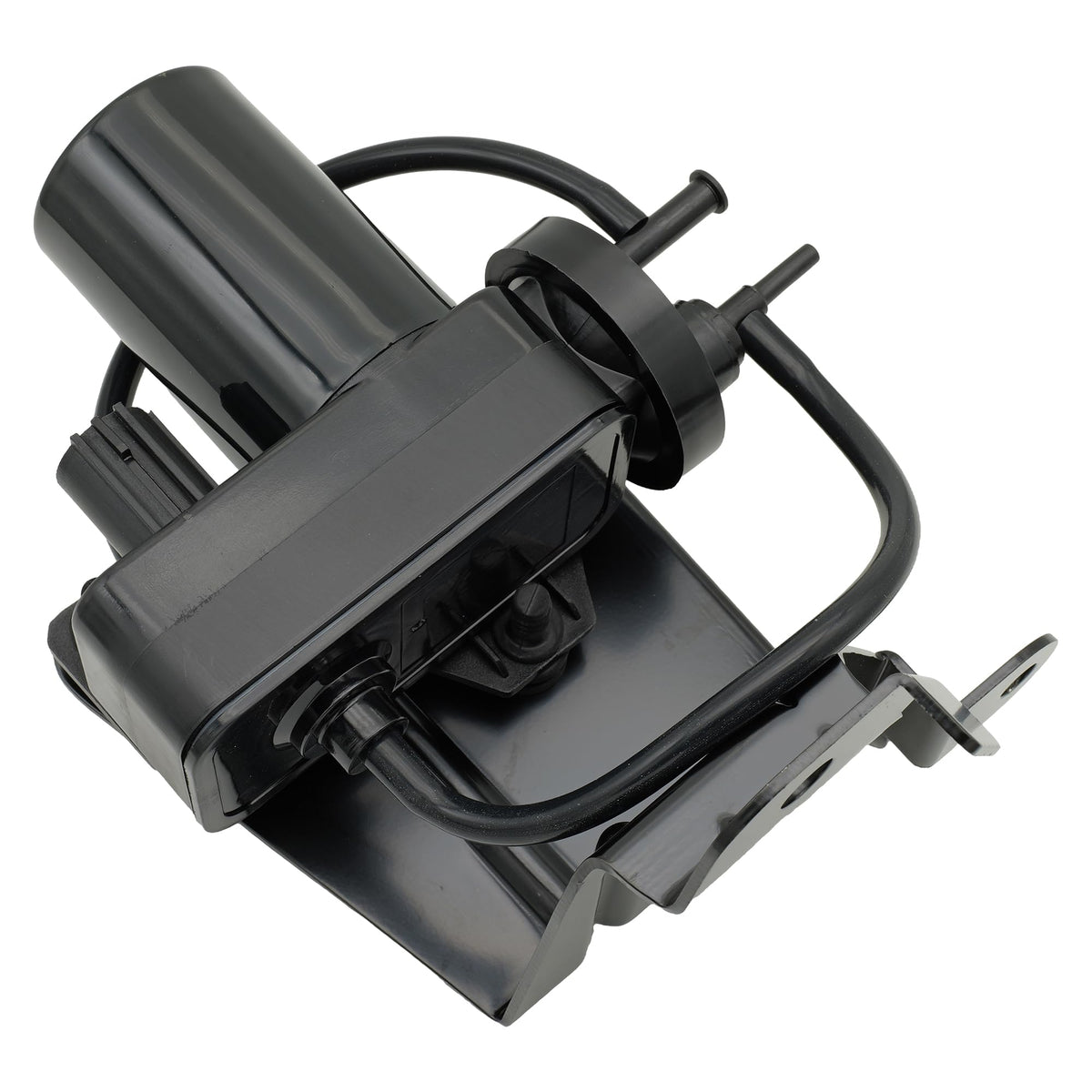 OKAY MOTOR side view highlighting the included mounting bracket for secure install