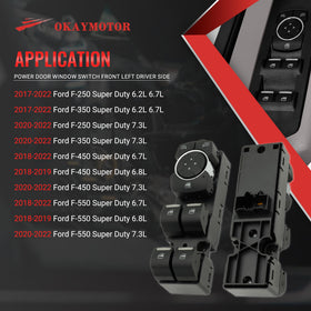 OKAY MOTOR rear connector view showing plug pins and wiring compatibility for easy replacement