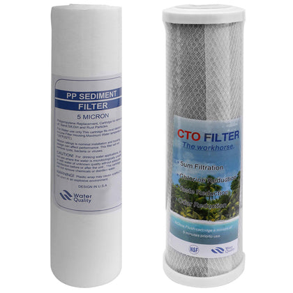 OKBA dual water filters front view showing fit for RVs and cleaner water